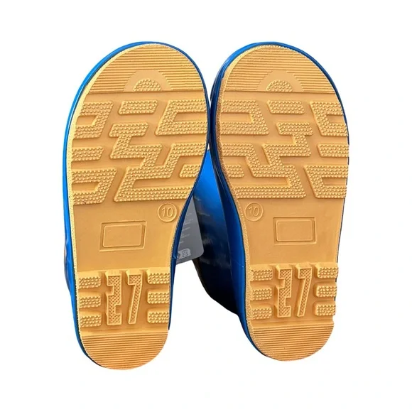 Disney Mickey Mouse Toddler Little Kids Rain Boots, Blue/Yellow NWT NEW - Picture 5 of 5